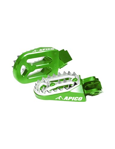 Apoio para os pés Pro-mordida Kawasaki KX65 / 85 (01-20) Apico Green FPROKX65VE