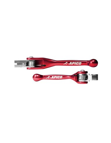 Kit de alavanca articulada CR125 / 250 (04-07) CRF250X / 450X (04-17) Apico Vermelho FLEXIHON2RD