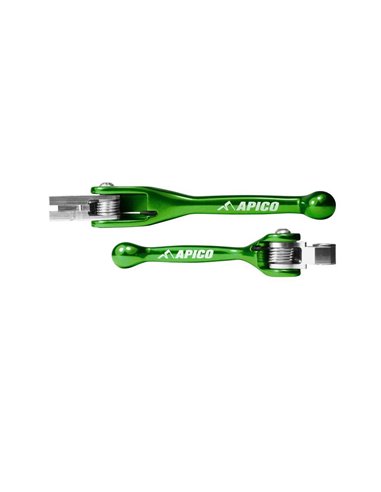 Kit de alavanca articulada KXF250 / 450 (04-12) YZ125 / 250 (01-07) YZF250 (01-06) Apico Green FLEXIKAW1VE