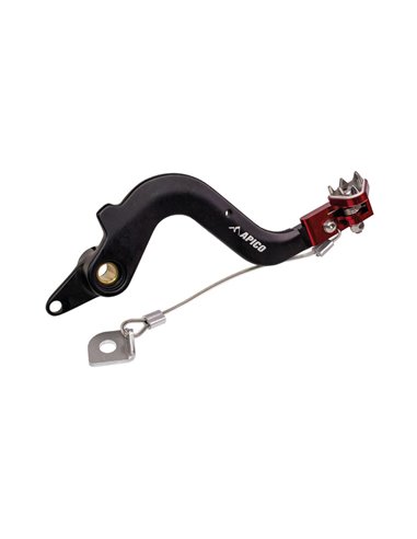 Pédale de frein forgée BETA RR 125-300 (20-21) 350-480 4T (20-21) Black / Apico Red BPF851R