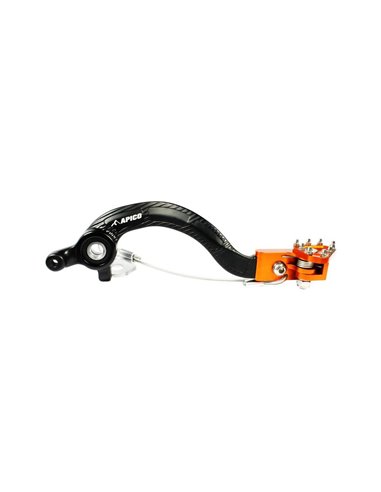 Forged Brake Pedal SX / SXF (03-06) EXC / EXCF (04-07) Black / Apico Orange BPF503T