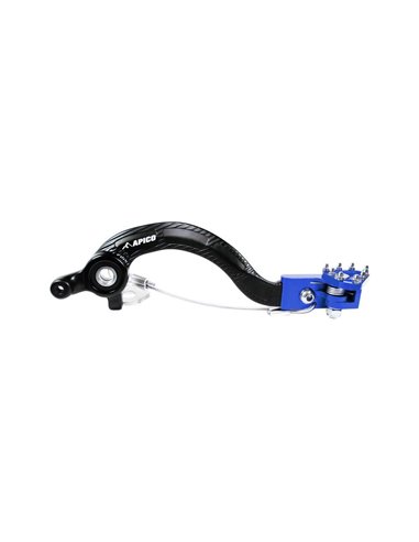 Pédale de frein forgée SX85 (03-17) TC85 (14-17) Noir / Bleu Apico BPF502A