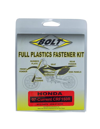 Kit Sujeción Plásticos CRF150(07-20) Bolt HON-0716150