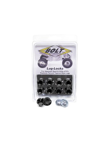 Pack 8 uds. tuercas ATV Negro Bolt LUG.B