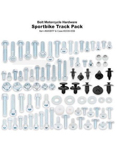 Kit de tornillería Bolt Track Pack STREET HONDA-KAW-SUZ-YAM Bolt 2007-6SB