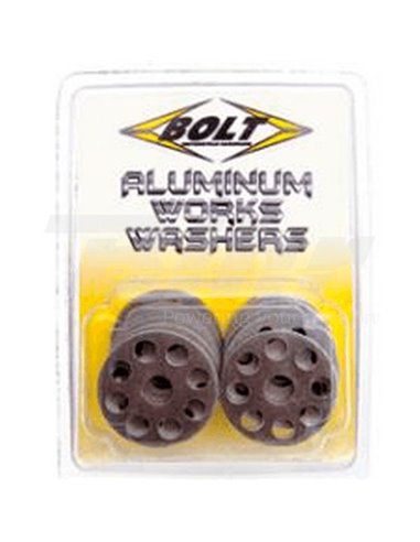 Pack de 10 Arandelas de aluminio Bolt ØINT 6MM / ØEXT 25MM Bolt 2009-AWW.25