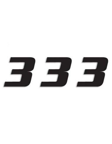 Number #3 20X25Cm Bk Blackbird Racing 5049/20/3