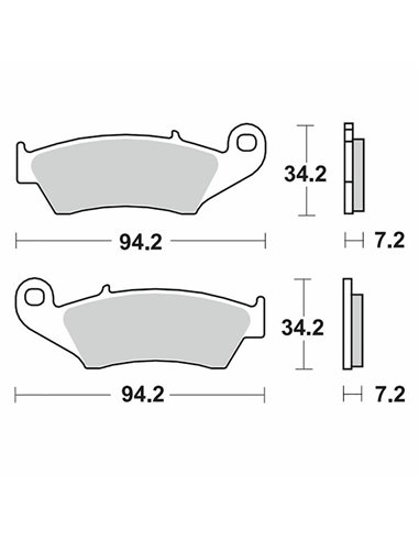 Ceramic MOTO-MASTER brake pads 403904