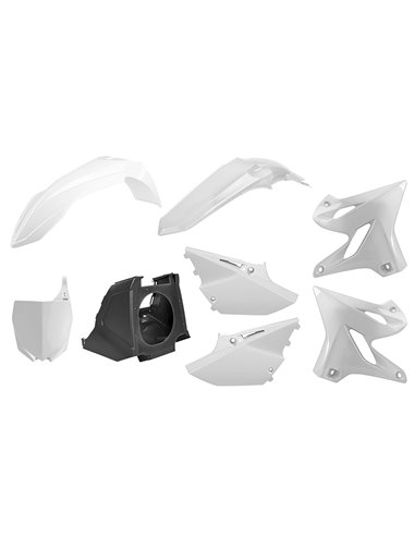 Yamaha YZ125,YZ250 - Kit Plastiques Restyling Blanc - Modèles 2002-20 Polisport 90717