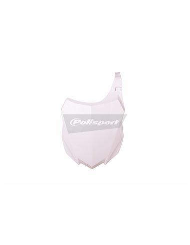 Capa frontal placa de matrícula Polisport Restyling branco Yamaha YZ125 / 250 8666000008