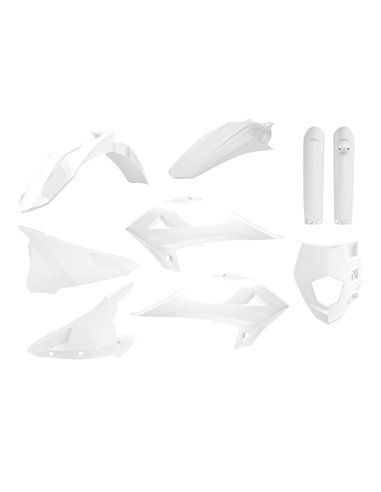 Gas Gas EC250/300 - Enduro Kit Plastique Blanc - Modèles 2018-20 Polisport 91031