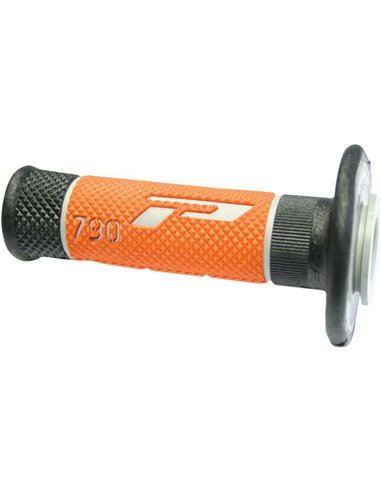 Poignées Offroad Triple Densité 790 Extrémité Fermée Gris / Orange / Noir PRO GRIP PA079000TGAC