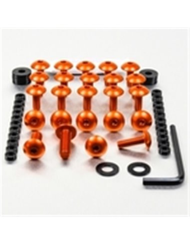 Kit de quincaillerie en aluminium pour carénage orange Pro-Bolt FOKA46O