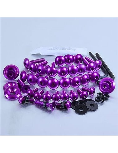 Kit de ferramentas de carenagem de alumínio Pro-Bolt FOKA46P violeta