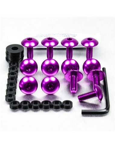 Kit cargols alumini carenat Pro-Bolt FSU027P Violeta