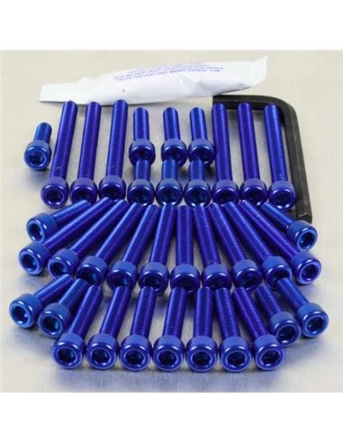 Aluminum hardware kit Pro-Bolt EOYA35B Blue engine