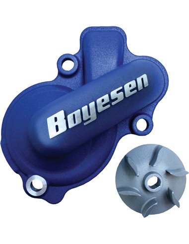 Boyesen Blue Supercooler Kit d'hélice et de capuchon de pompe à eau bleu WPK45AL