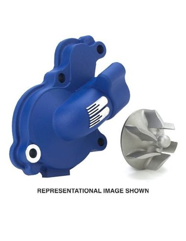 WATER PUMP COVER & IMPELLER KIT SUPERCOOLER ALUMINUM BLUE BOYESEN WPK37AL