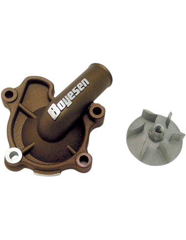 WATER PUMP COVER & IMPELLER KIT SUPERCOOLER ALUMINUM MAGNESIUM BOYESEN WPK-07M