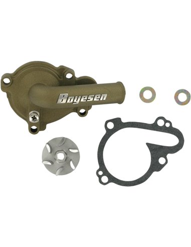 Kit de hélice e tampa da bomba de água Boyesen Aluminum Magnesium Supercooler WPK37M