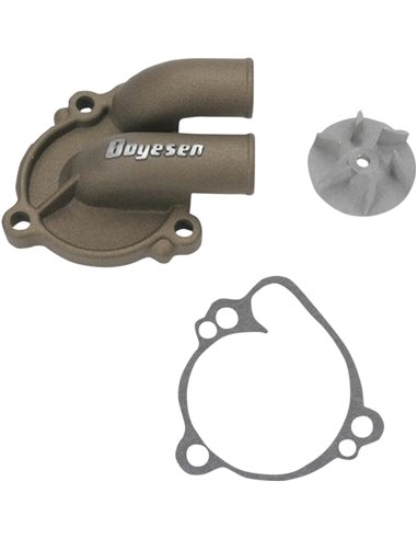 Boyesen Blue Supercooler Kit d'hélice et de capuchon de pompe à eau ALUMINUM MAGNESIUM WPK-10M