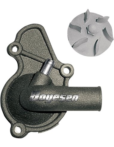 Kit de hélice e tampa da bomba de água Boyesen Aluminum Magnesium Supercooler WPK-26M