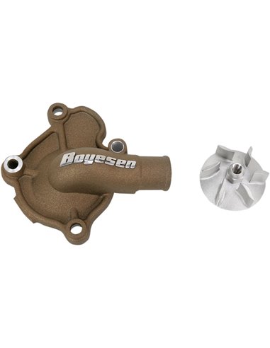 Kit de hélice e tampa da bomba de água Boyesen Aluminum Magnesium Supercooler WPK-07AM