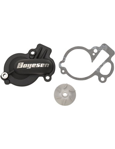 WATER PUMP COVER & IMPELLER KIT SUPERCOOLER ALUMINUM BLACK BOYESEN WPK45AB