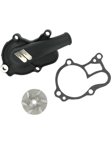 Kit de hélice e tampa da bomba de água Boyesen Aluminum Black Supercooler WPK32AB