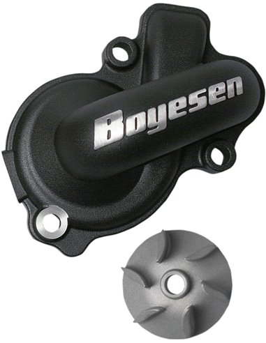 Boyesen Blue Supercooler Kit d'hélice et de capuchon de pompe à eau ALUMINUM BLACK WPK-45B