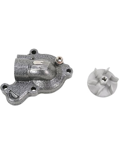 WATER PUMP COVER & IMPELLER KIT SUPERCOOLER ALUMINUM SILVER BOYESEN WPK-38A