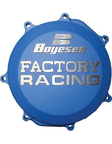 CLUTCH COVER FACTORY RACING ALUMINUM REPLACEMENT BLUE BOYESEN CC41AL