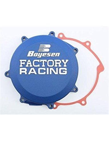 CLUTCH COVER FACTORY RACING ALUMINUM REPLACEMENT BLUE BOYESEN CC32AL