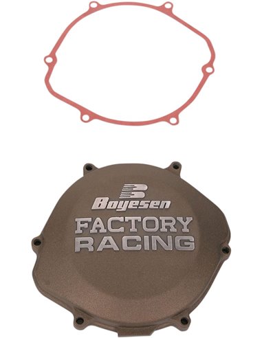 Tapa de embrague Boyesen Factory Racing color magnesio CC-02AM