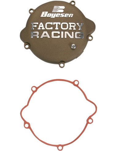 Tapa de embrague Boyesen Factory Racing color magnesio CC-46M