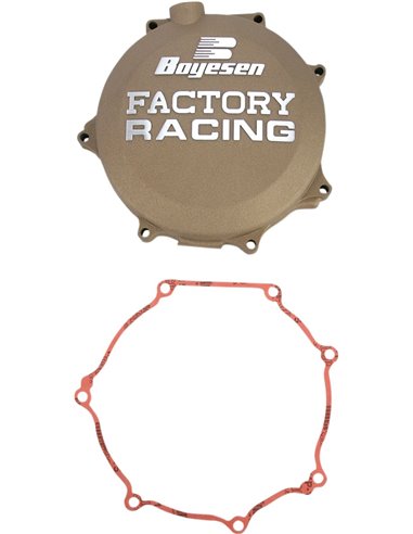 Tapa de embrague Boyesen Factory Racing color magnesio CC-18M