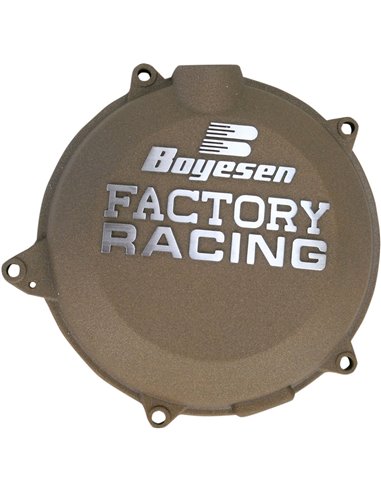 CLUTCH COVER FACTORY RACING ALUMINUM REPLACEMENT POWDER-COATED MAGNESIUM BOYESEN CC-45M