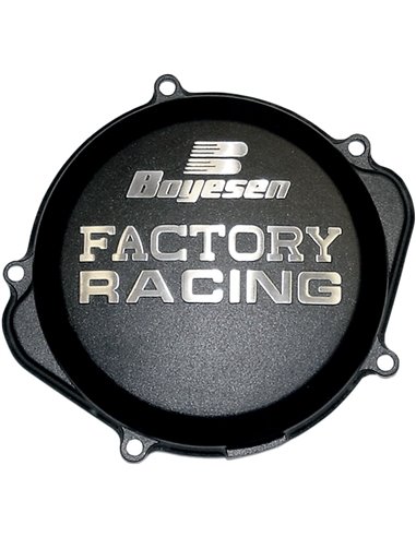 CLUTCH COVER FACTORY RACING ALUMINUM REPLACEMENT BLACK BOYESEN CC-07B