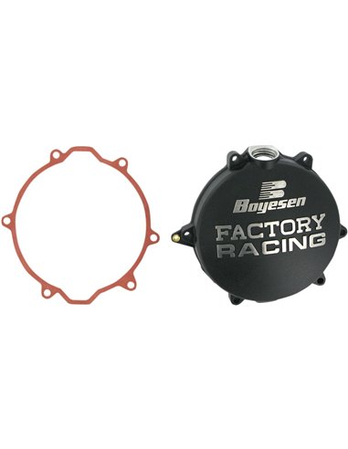 CLUTCH COVER FACTORY RACING ALUMINUM REPLACEMENT BLACK BOYESEN CC-44B