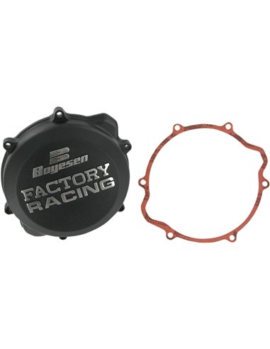 CLUTCH COVER FACTORY RACING ALUMINUM REPLACEMENT BLACK BOYESEN CC-06XB