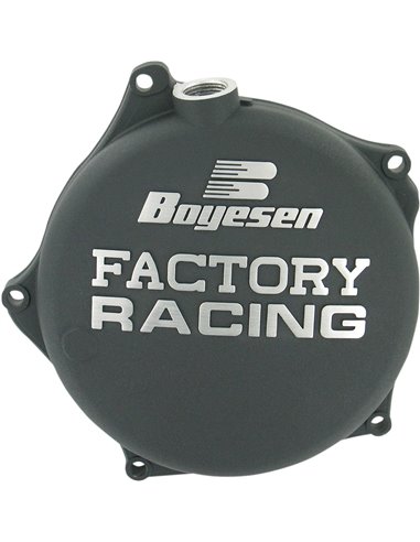 CLUTCH COVER FACTORY RACING ALUMINUM REPLACEMENT BLACK BOYESEN CC17AB