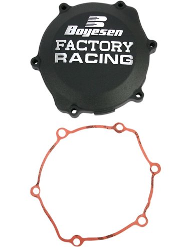 CLUTCH COVER FACTORY RACING ALUMINUM REPLACEMENT BLACK BOYESEN CC-30B