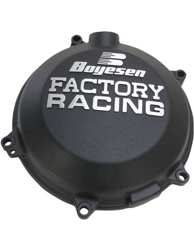 CLUTCH COVER FACTORY RACING ALUMINUM REPLACEMENT BLACK BOYESEN CC45AB