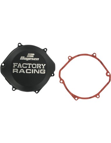 CLUTCH COVER FACTORY RACING ALUMINUM REPLACEMENT BLACK BOYESEN CC02B