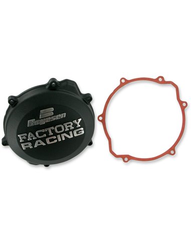 CLUTCH COVER FACTORY RACING ALUMINUM REPLACEMENT BLACK BOYESEN CC32AB