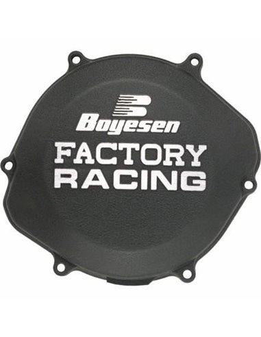 CLUTCH COVER FACTORY RACING ALUMINUM REPLACEMENT BLACK BOYESEN CC-42CB