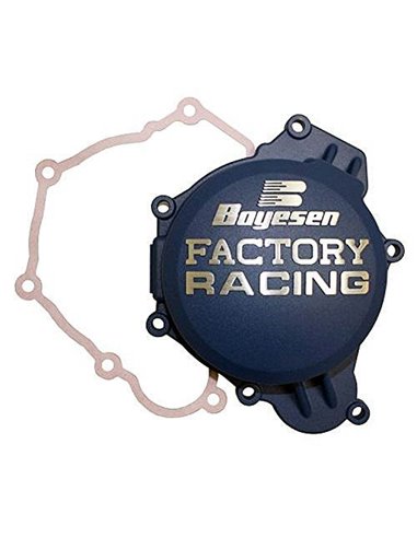 Tampa de ignição de alumínio da Boyesen Factory Racing azul SC41CL