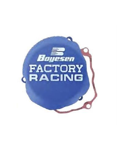 Tampa de ignição de alumínio da Boyesen Factory Racing azul SC-33AL