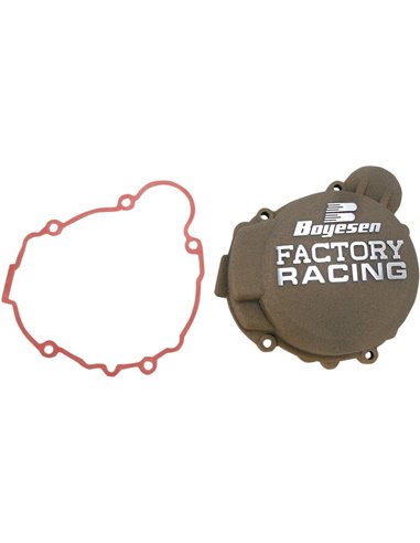 IGNITION COVER FACTORY RACING ALUMINUM REPLACEMENT POWDER-COATED MAGNESIUM BOYESEN SC-41AM