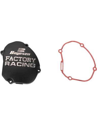 IGNITION COVER FACTORY RACING ALUMINUM REPLACEMENT BLACK BOYESEN SC-33AB